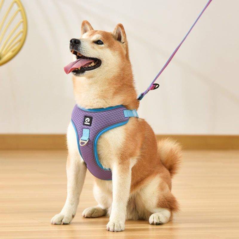 Pet Dog Harness Puppy Adjustable Breathable Mesh Reflective Saddle For