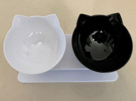 Deluxe Pet Dining Experience: Elegant Inclined Food Cat Bowl With Transparent Design-15