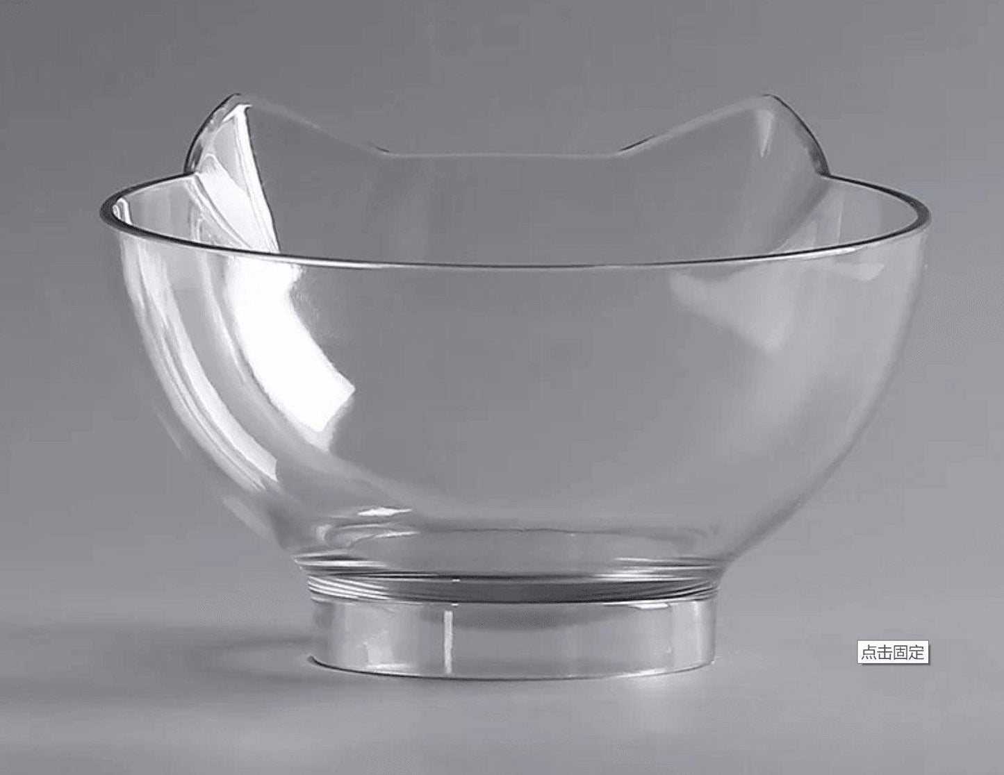 Deluxe Pet Dining Experience: Elegant Inclined Food Cat Bowl With Transparent Design-8