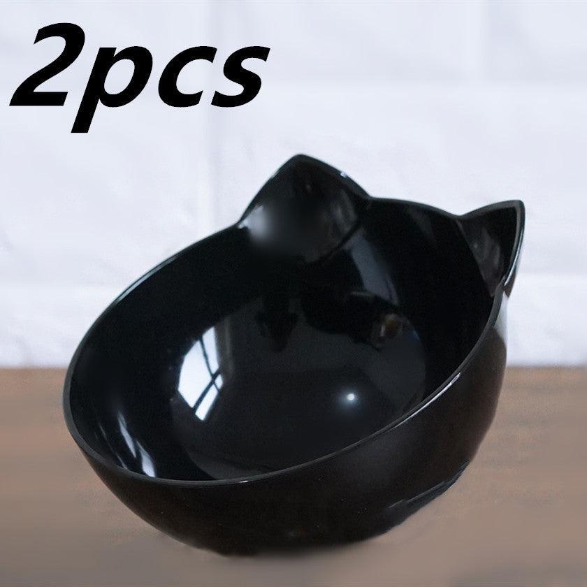 Deluxe Pet Dining Experience: Elegant Inclined Food Cat Bowl With Transparent Design-20